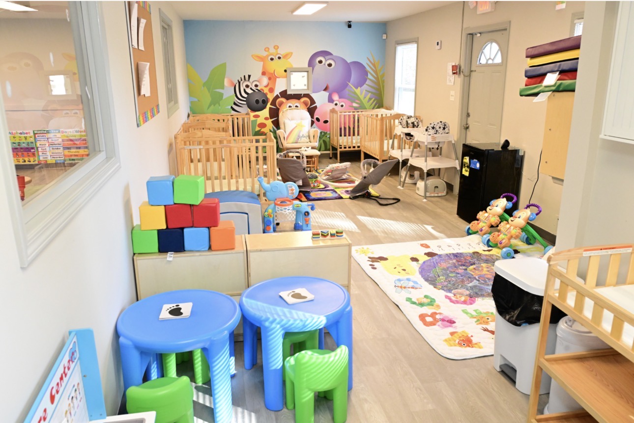 The infant room at Bula Babies Learning Center